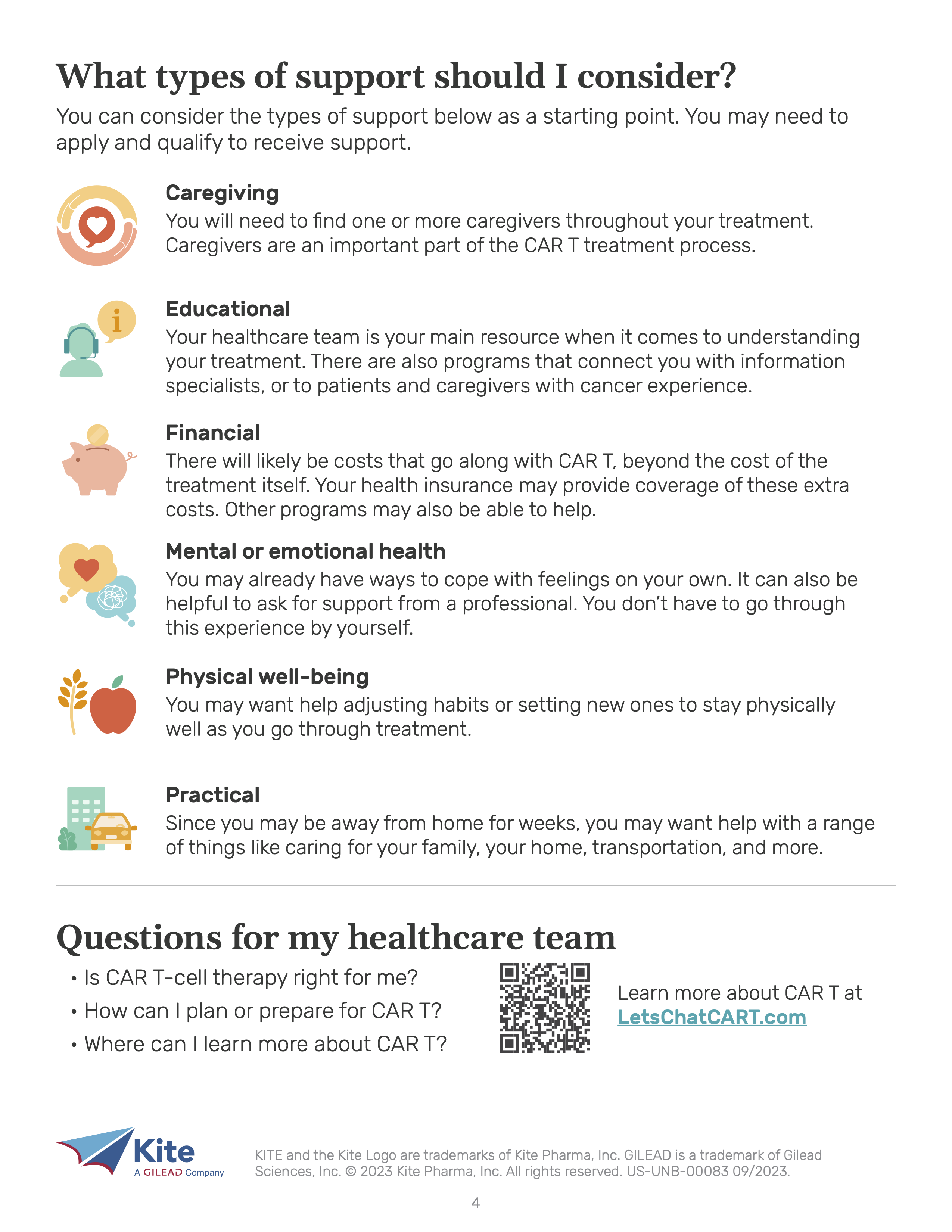 Pop-up preview of What is CAR T-cell therapy? (downloadable digital version), page 4.